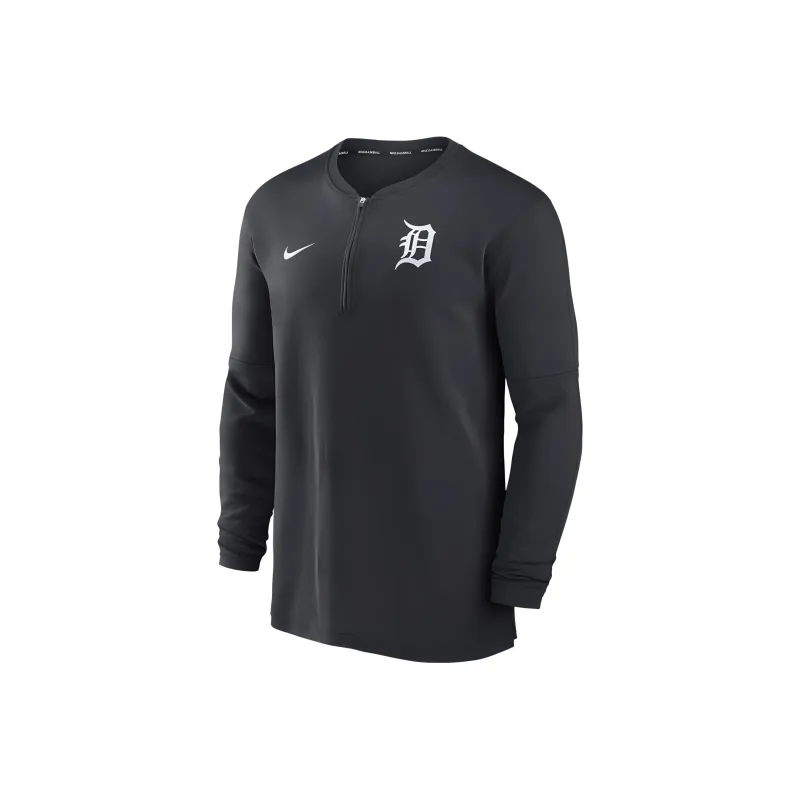 Nike Detroit Tigers Authentic Collection Game Time Men's Nike Dri-FIT Mlb 1/2-Zip Long-Sleeve Top-0