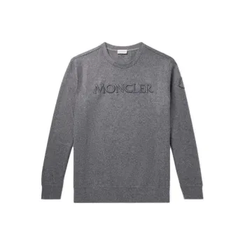 Moncler Logo embroidered Jersey fleece Sweatshirt