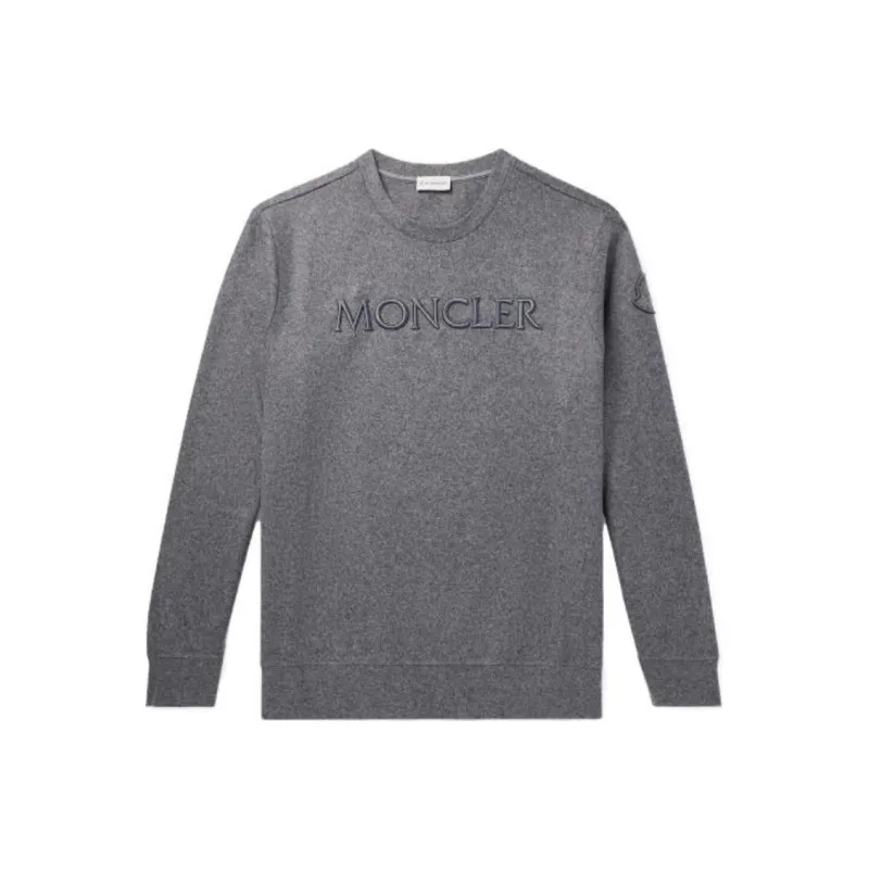 Moncler Logo embroidered Jersey fleece Sweatshirt-0