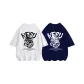 2 Pack (White+Navy Blue)