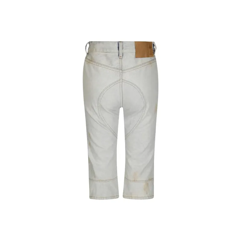 MM6 Maison Margiela Denim Shorts Women's Gray-1