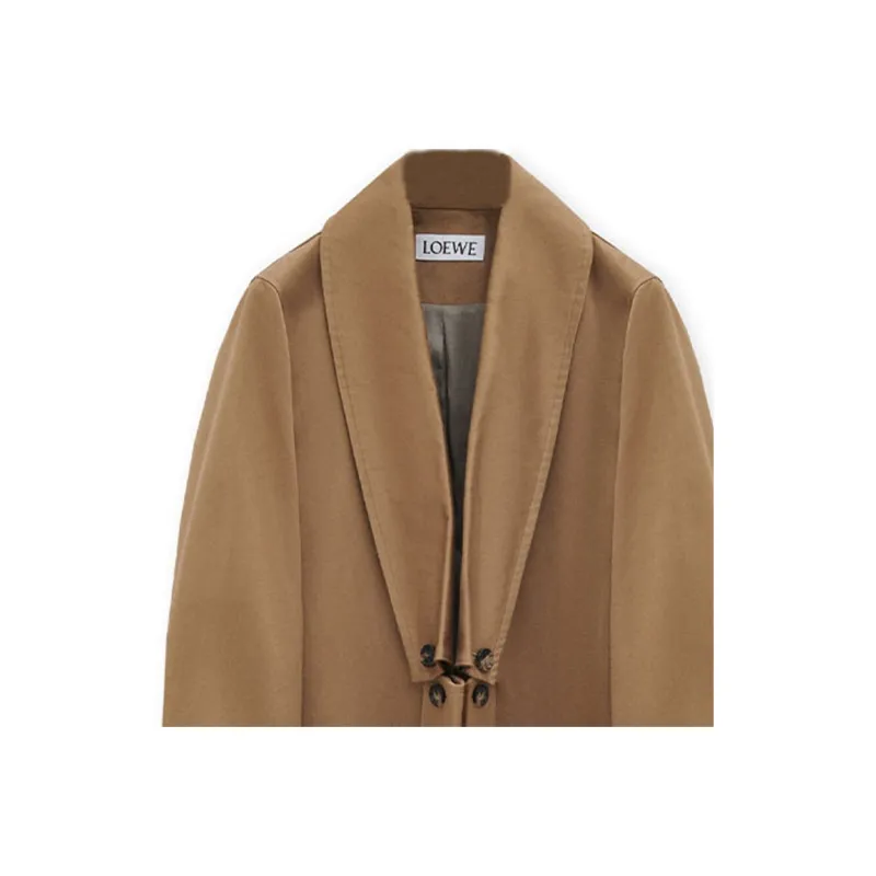 LOEWE Coats Men Khaki-4