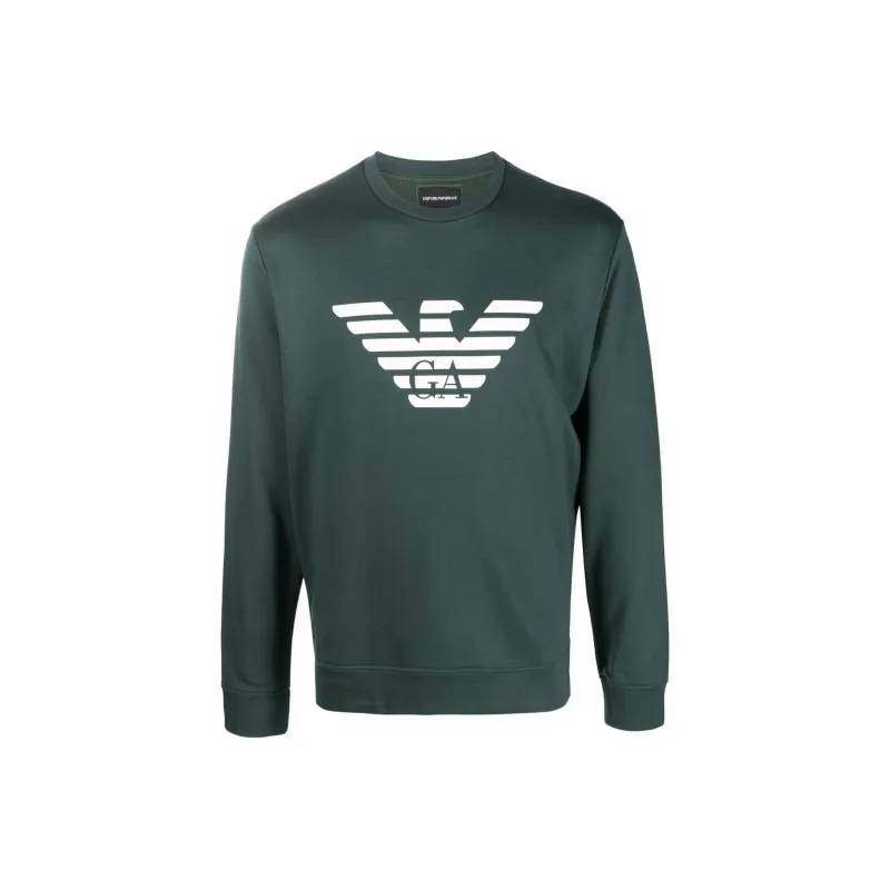 EMPORIO ARMANI Sweatshirts Men Green-0