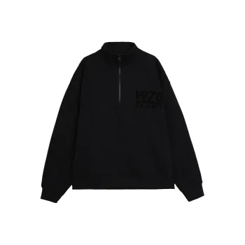 Calvin Klein Logo flocked Half zip Sweatshirt