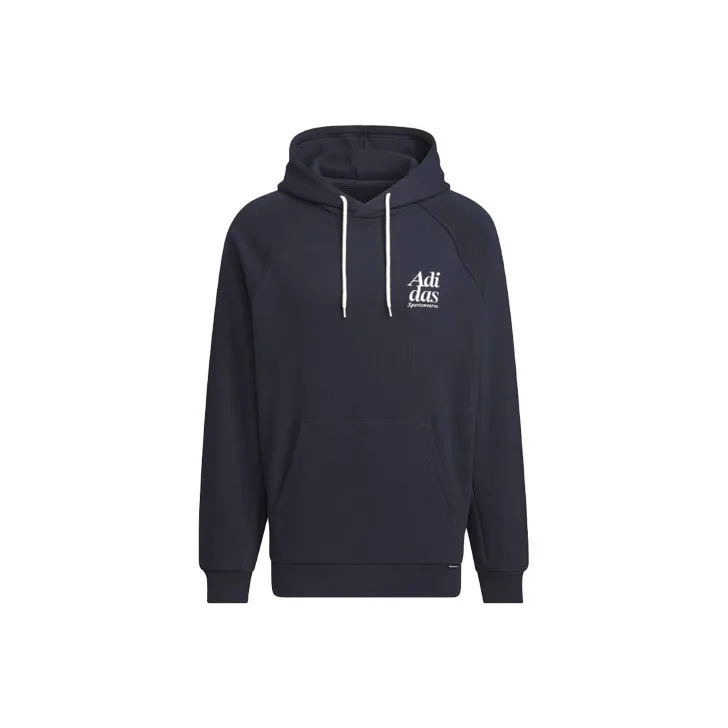 Adidas Small Logo Waffle Hoodie Sweatshirt Men's Legend Ink-0