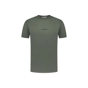 STONE ISLAND Logo Printed Crewneck T Shirt