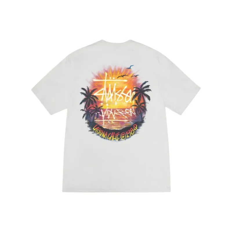 Stussy SS24 Sunset Tee White-3