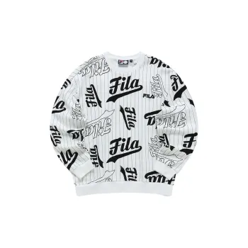 FILA FUSION BASEBALL Series Sweatshirt Men's White