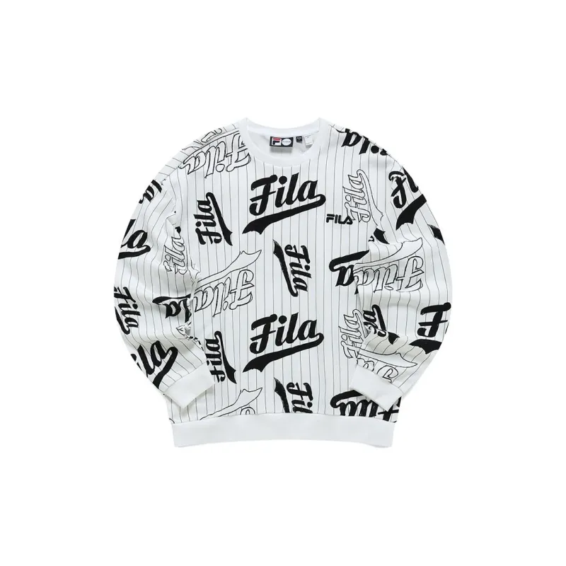 FILA FUSION BASEBALL Series Sweatshirt Men's White-0