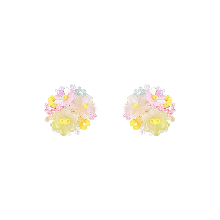 Peach Tea Resin Earrings Women's-0