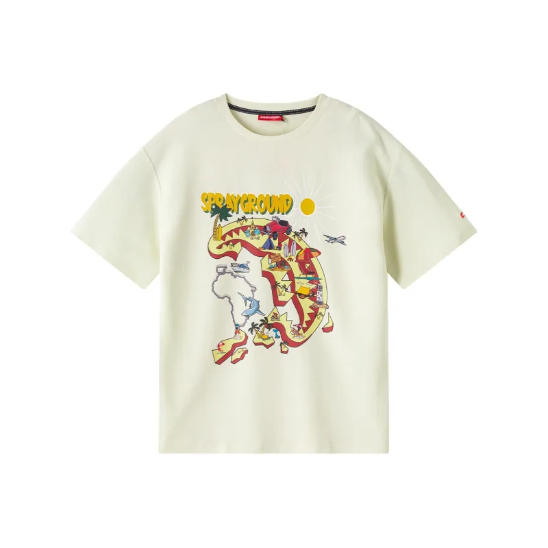 SPRAYGROUND Short Sleeved Crew Neck T Shirt Unisex-12