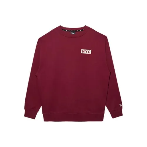 New Era Sweatshirts Unisex Burgundy