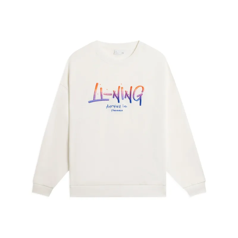 LiNing Sports Life Collection Sweatshirt Unisex Ivory-0