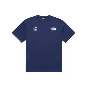 THE NORTH FACE PO TEAMKOREA ONE EARTH S/SR/TEE /R T Shirt Men's Blue