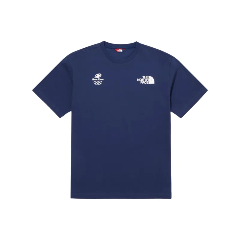 THE NORTH FACE PO TEAMKOREA ONE EARTH S/SR/TEE /R T Shirt Men's Blue-0