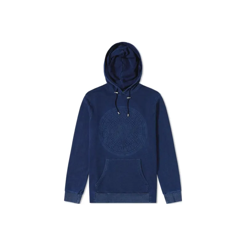 BALMAIN Sweatshirts Men Blue-0