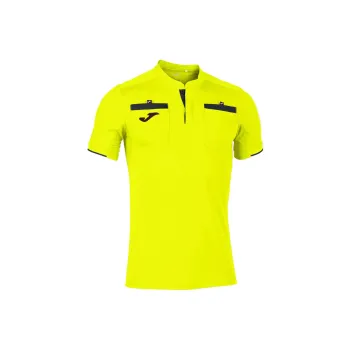 Joma Shirt Short Sleeve Man Referee Fluorescent T-Shirt Men Fluorescent Yellow