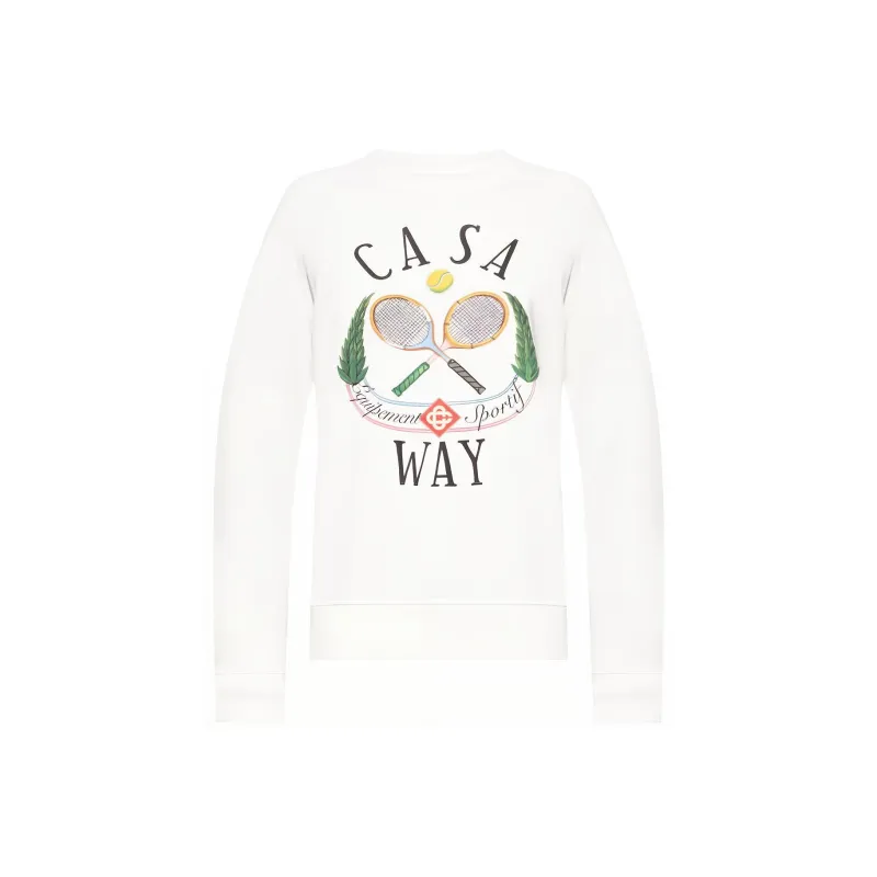 CASABLANCA Castaway Tennis Club Digital Print Raglan-0