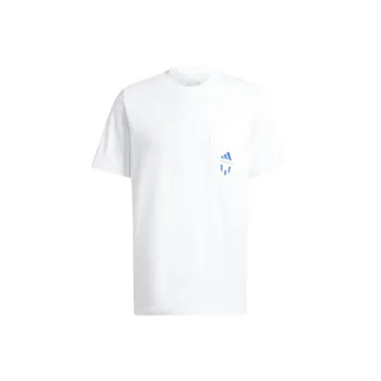 Adidas Messi T Shirts Unisex White