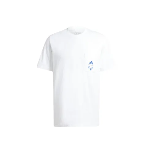 Adidas Messi T Shirts Unisex White