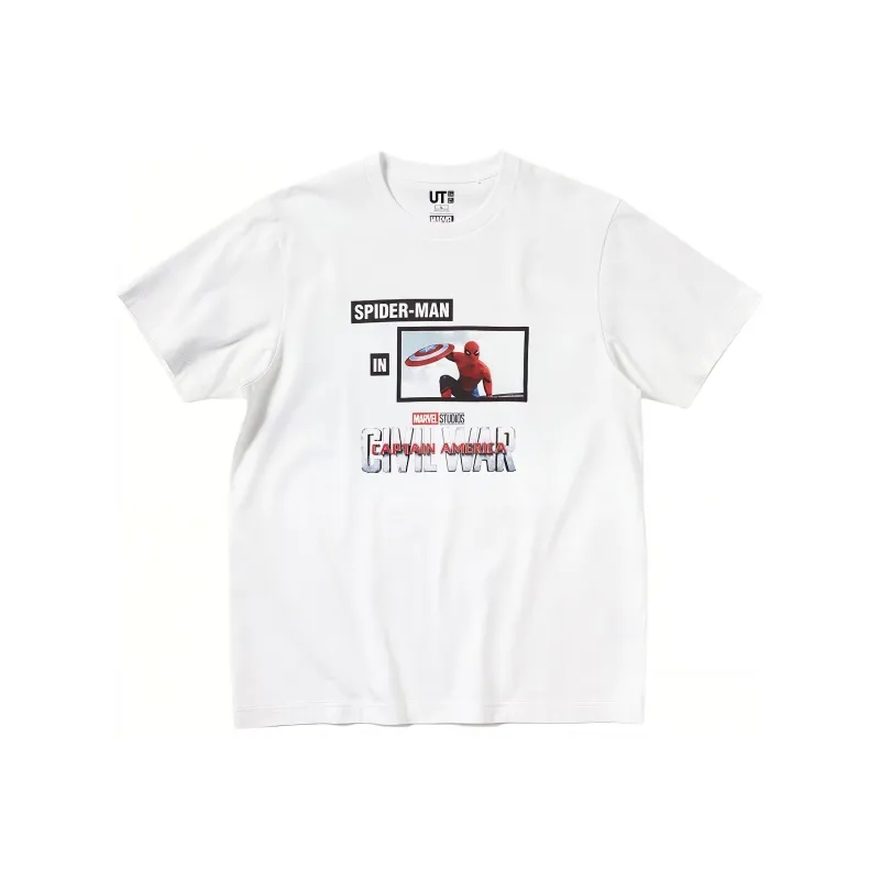 UNIQLO UNIQLO/Uniqlo X Marvel Co-branded Series T-Shirt Unisex White-0