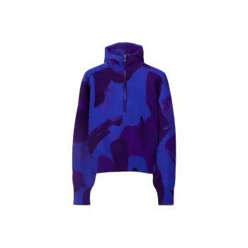 Burberry Camouflage print Half zip Hoodie