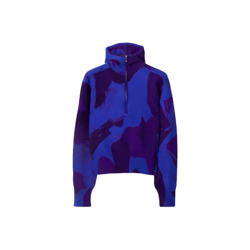Burberry Abstract pattern Felted Wool Jumper-0