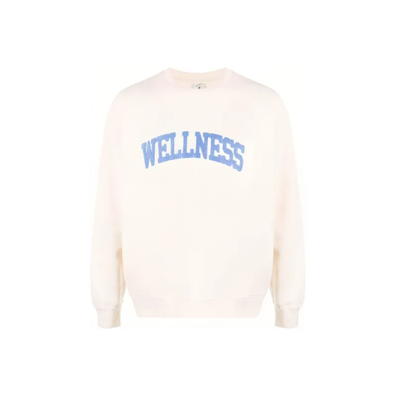 SPORTY & RICH Wellness appliquÃ© Cotton Sweatshirt-0