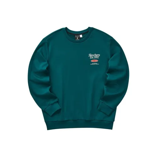 Skechers Colorful Sweatshirt Unisex Deep Sea Green