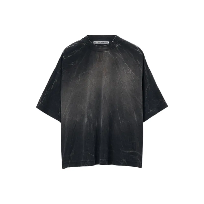 Alexander Wang Bleached-effect Cotton T-shirt-0