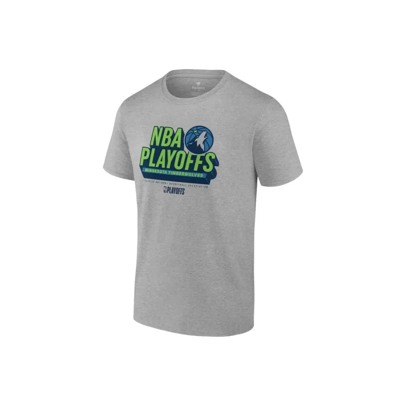 NBA Minnesota Timberwolves Play Off Participant Defensive T-Shirt Men's Gray-0