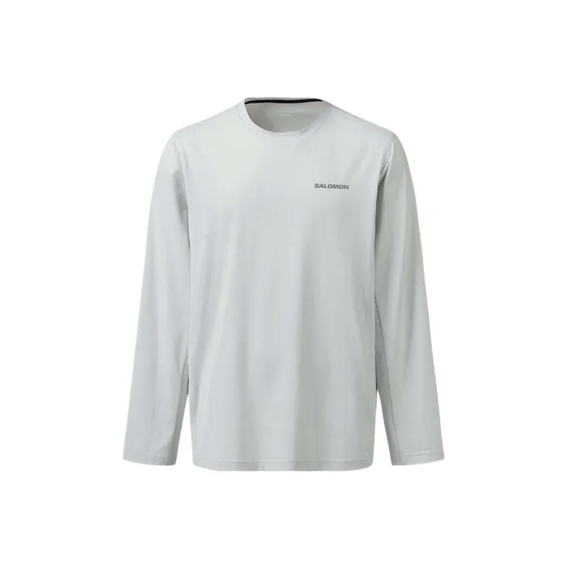SALOMON UNI T Shirt Unisex Light Gray-0