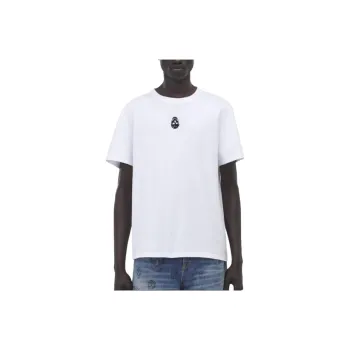 Alexander McQueen Skull Embellished Crewneck T Shirt