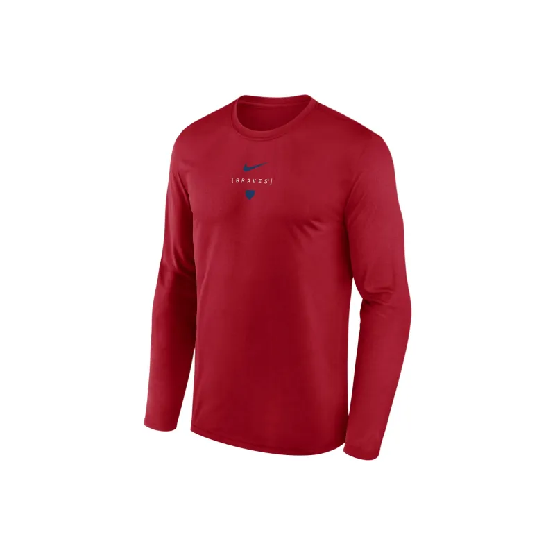 Nike T-Shirt Atlanta Braves Men's Red-0
