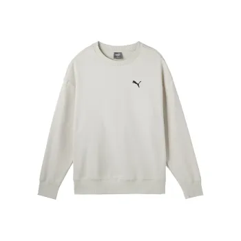 PUMA ESS CREW FL Sweatshirt Unisex Snow White