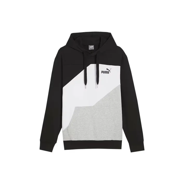 PUMA POWER Colorblock Men's Hoodie Sweatshirt Men's Black-0