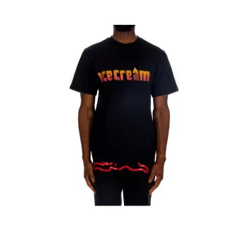 Ice Cream Logo Print T shirt