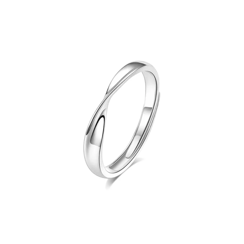 BLANK IN BLANK Sterling Silver Rings Unisex-5