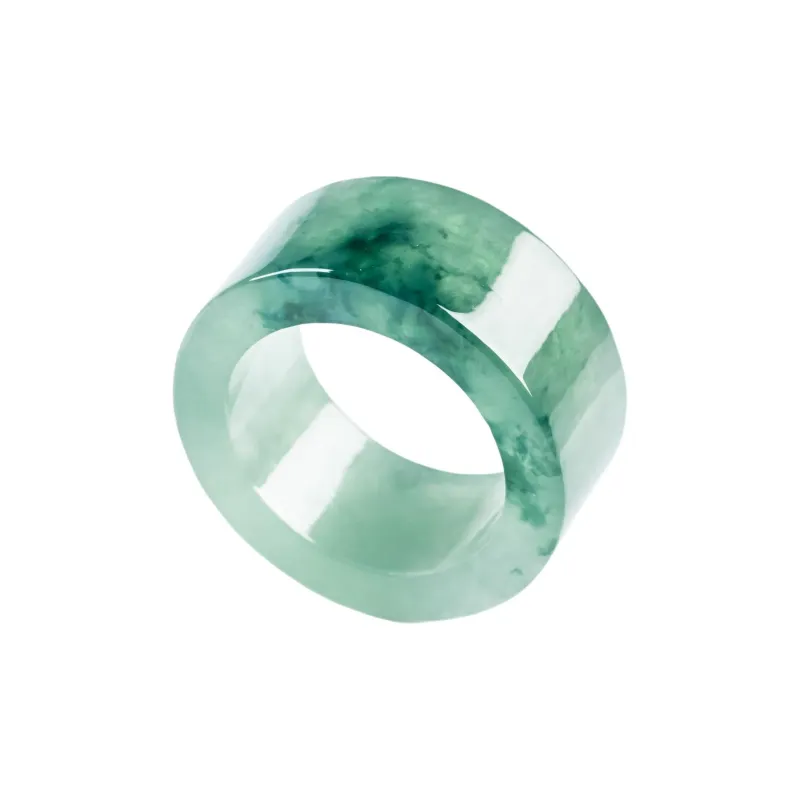 PUPAN Glutinous Jade Jadeite Rings Men's-0