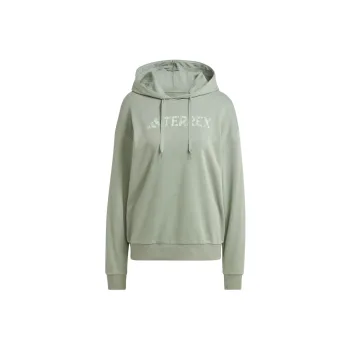 Adidas Terrex Large Logo Hoodie Sweatshirt Unisex Light Green