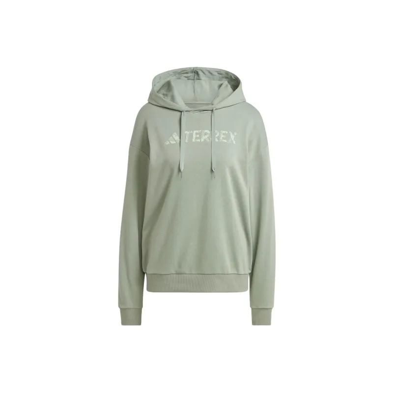 Adidas Terrex Large Logo Hoodie Sweatshirt Unisex Light Green-0