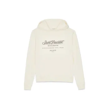 SAINT LAURENT Rive Droite Series Sweatshirts Unisex Ecru