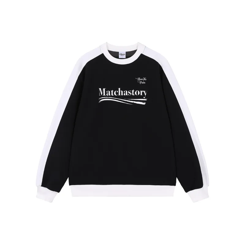 MATCHA STORY Sweatshirt Unisex Black-0