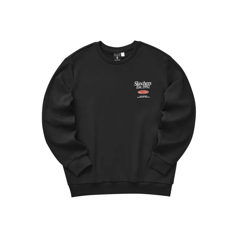 Skechers Colorful Sweatshirt Unisex Carbon Black-0