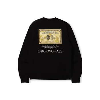 A BATHING APE X Ovo Card Crewneck