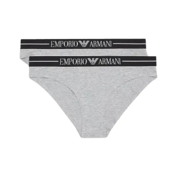 EMPORIO ARMANI Two pack Of Asv Organic cotton Briefs With Logo Waistband