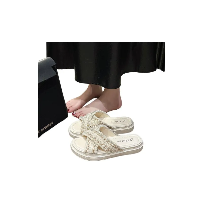 ALPLUME Home Slippers Black Ecru-9