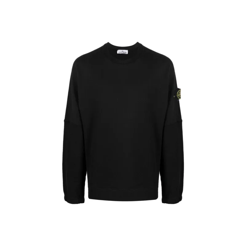 STONE ISLAND Logo Appliqued Cotton Sweatshirt-0