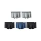 5 Pack (Jute Black+Heather Gray+Jute Black+Heather Gray+Dark Blue)