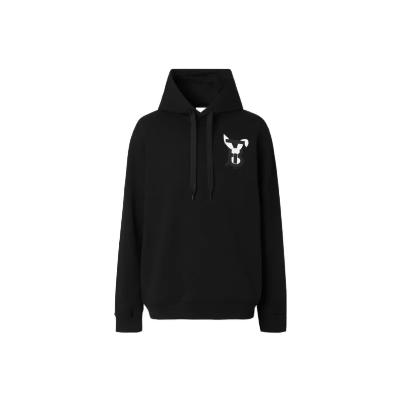 Burberry Rabbit Logo Print Cotton Hoodie-0
